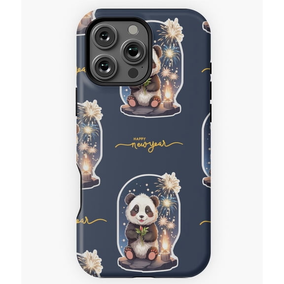 Panda Happy Bamboo-tiful New Year Phone Case for iPhone 16 15 14 13 12 11 Pro Max