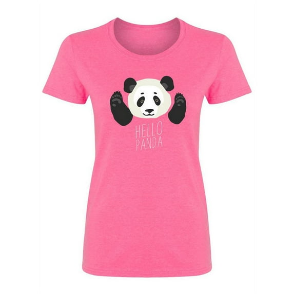Panda Head Design Shaped T-Shirt Women -Image by Shutterstock, Female Large