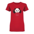 thumbnail image 1 of Panda Head Design Shaped T-Shirt Women -Image by Shutterstock, Female x-Large, 1 of 2