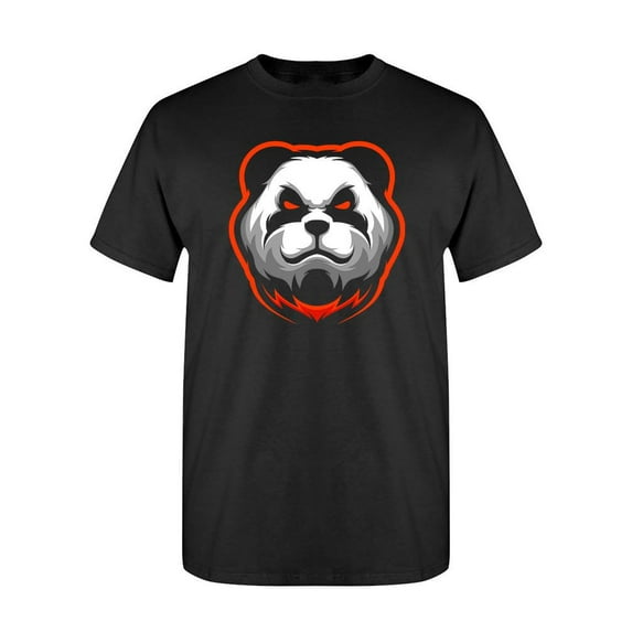 Panda Head Mascot T-Shirt Men -Image by Shutterstock, Male x-Large