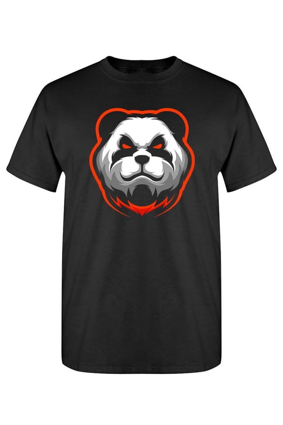 Panda Head Mascot T-Shirt Men -Image by Shutterstock, Male x-Large
