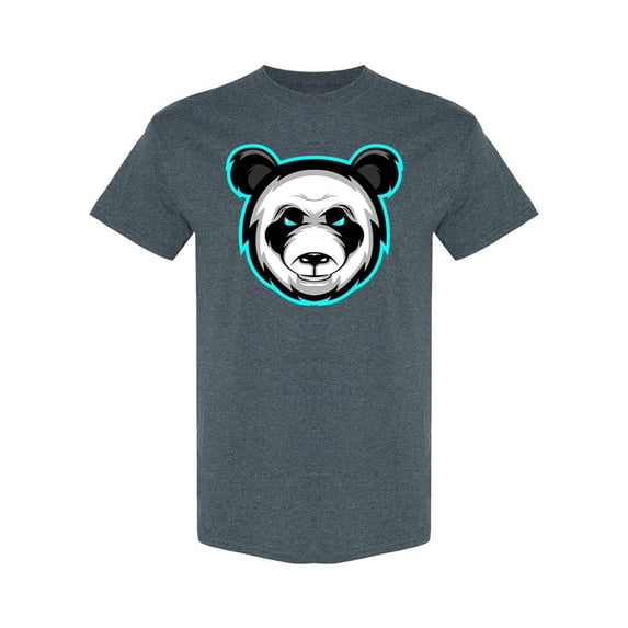 Panda Head T-Shirt Men -Image by Shutterstock, Male 3X-Large