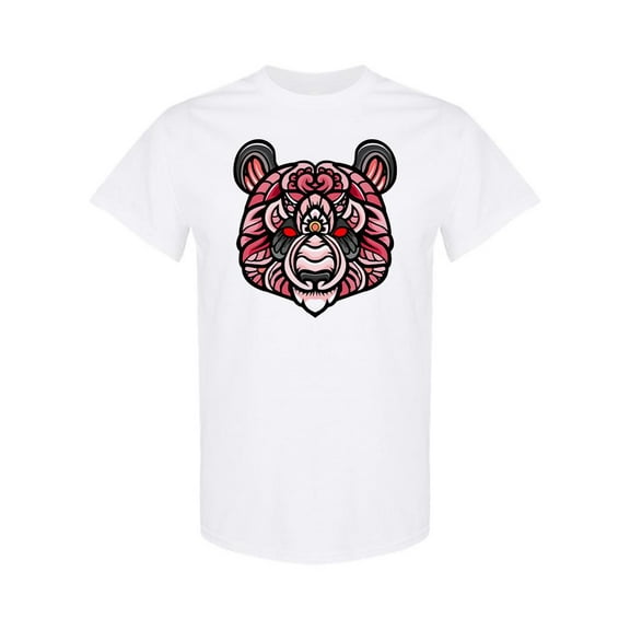Panda Head Zentangle Art   T-Shirt Men -Image by Shutterstock, Male Medium