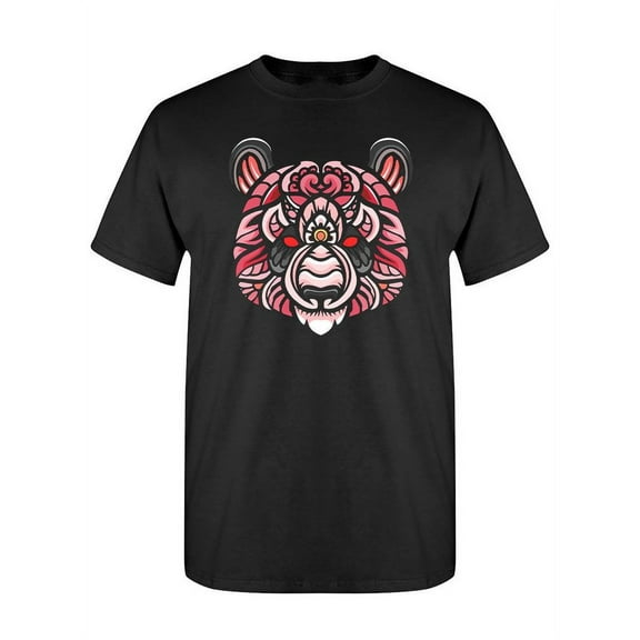 Panda Head Zentangle Art   T-Shirt Men -Image by Shutterstock, Male x-Large