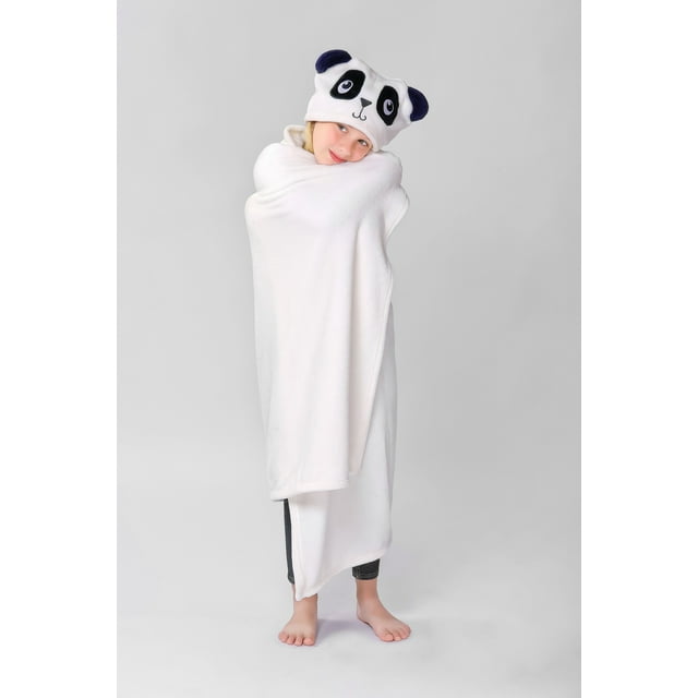 Panda Hooded Throw for Kids by Down Home
