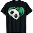 thumbnail image 1 of Panda In Hearts Shirt | Cool Panda Bear Lovers Tee Gift, 1 of 3