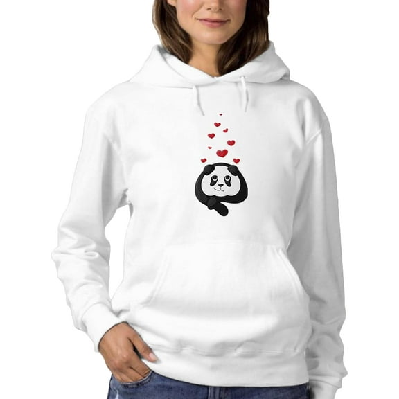 Panda In Love Hoodie Women -Image by Shutterstock, Female Small