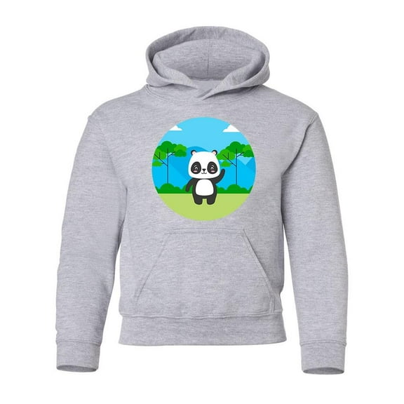Panda In Nature Hoodie Juniors -Image by Shutterstock, Large