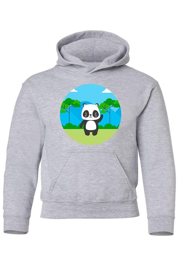 Panda In Nature Hoodie Juniors -Image by Shutterstock, Large