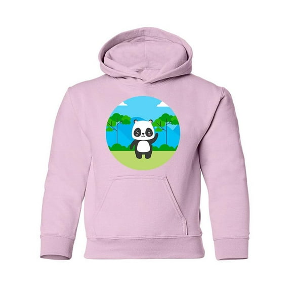 Panda In Nature Hoodie Juniors -Image by Shutterstock, x-Large