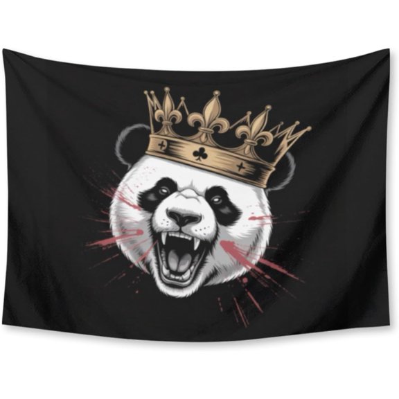 Panda King Tapestry for Bedroom Wall Hanging Decor for Dorm Living Room College, 30" X 40" Indoor Outdoor
