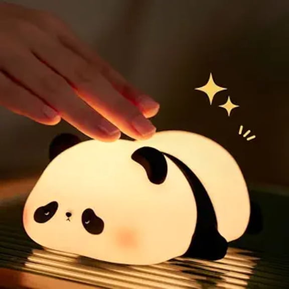 Panda LED Novelty Animal Night Lamp with 3 Level Dimmable Nightlight for Bedroom Decor