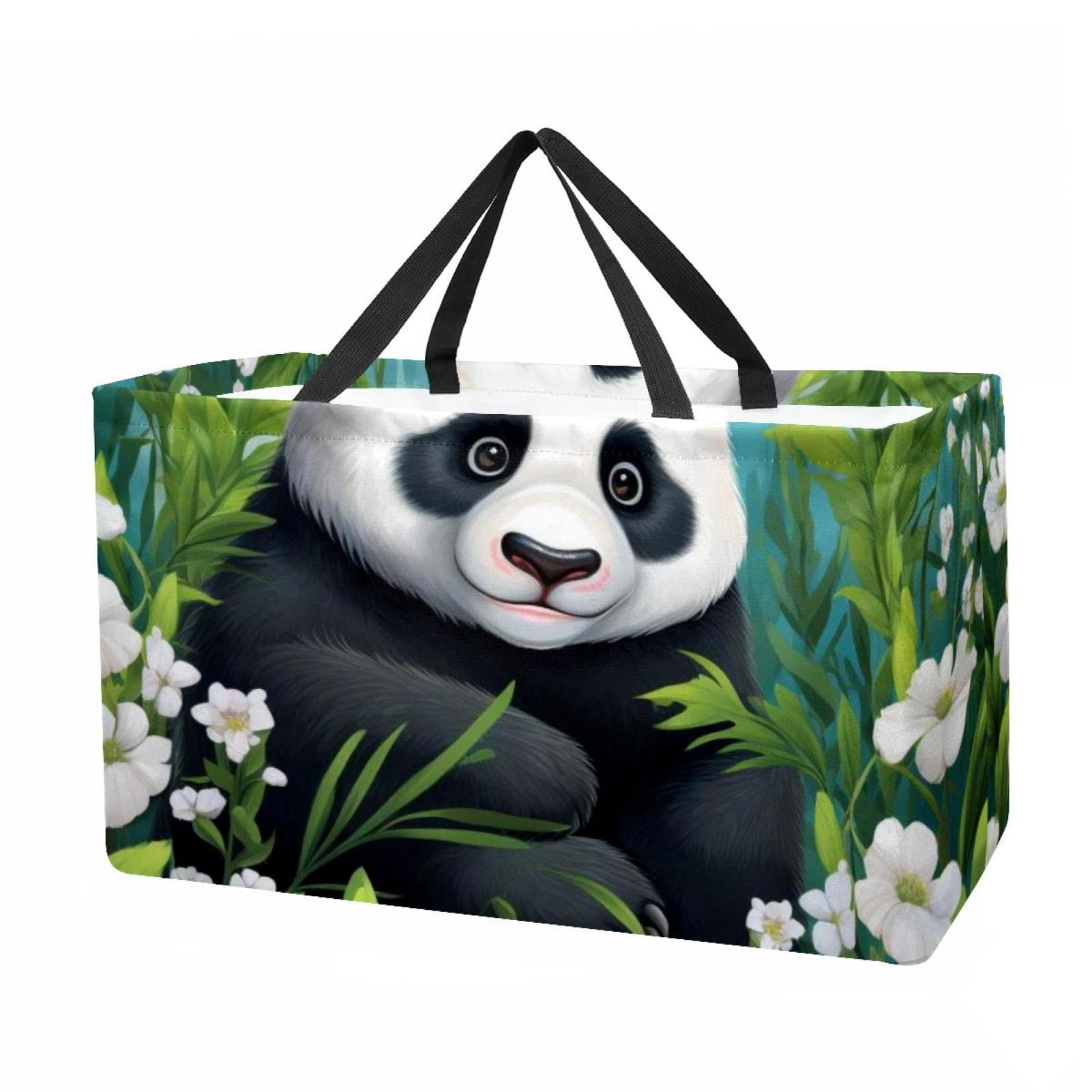 Panda Large Foldable Oxford Cloth Storage Bin Cube Organizer with ...