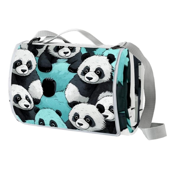 Panda Large Picnic Mat for Outdoor Activities & Beach Trips - Durable & Waterproof Material for Ultimate Comfort & Relaxation - Easy to Clean & Carry - Ideal for Family Picnics & Gatherings