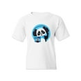 thumbnail image 1 of Panda Listening To Music T-Shirt Juniors -Image by Shutterstock,  Small, 1 of 4