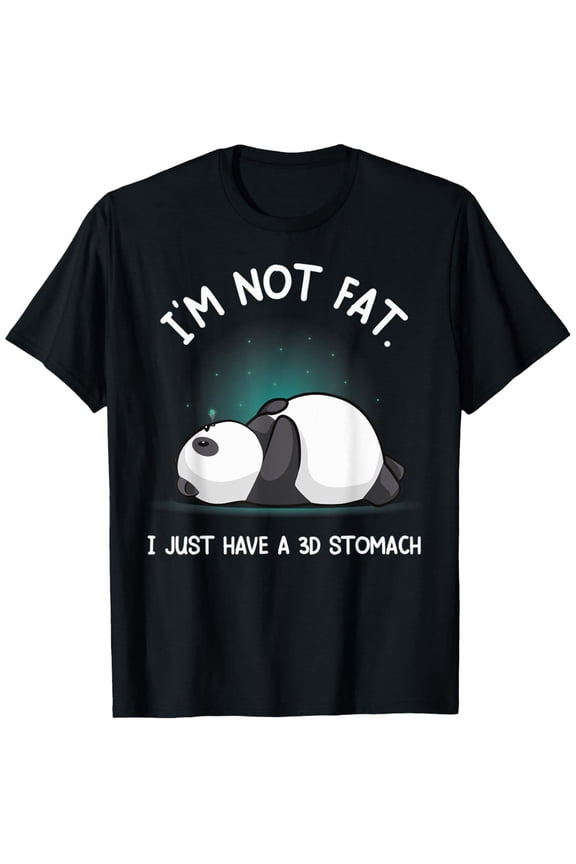 Panda Lover I'm Not fat Panda T-Shirt, mens clothes, mens t shirts 100%cotton, S-XXXL
