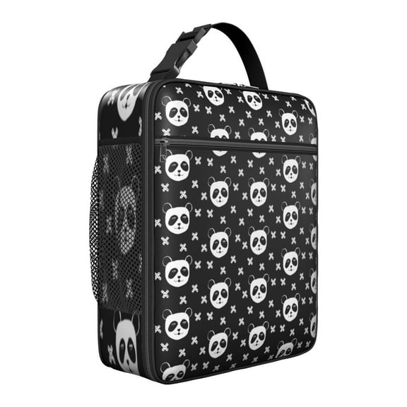 Panda Lovers Insulated Lunch Box Women Reusable Lunch Tote Bag Lightweight Lunchbox School Travel