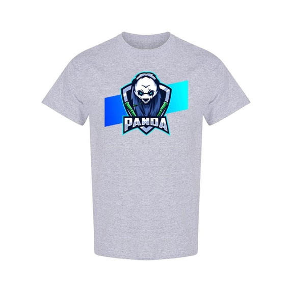 Panda Mascot Esport T-Shirt Men -Image by Shutterstock, Male 3X-Large