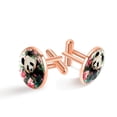 thumbnail image 1 of Panda Men's Stainless Steel Cufflinks Set for Formal Attire, Weddings, and Business Events, 1 of 1