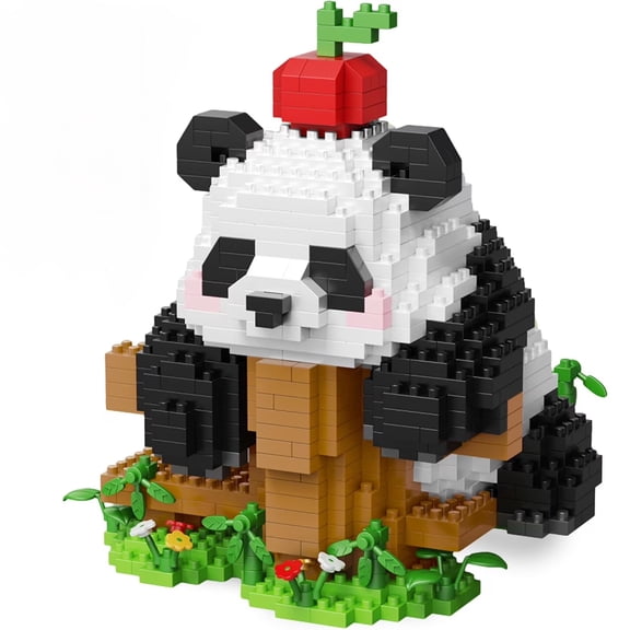 Panda Micro Building Blocks Set (1006PCS), Mini Animal Construction Toy, Gift for Adults & Kids Ages 10+