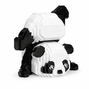 Panda Mini Building Blocks Set, 1325 PCS Micro Building Toys for Adults, Black and White Plastic Building Block Sets for Party Favors, Not Compatible with Lego Animal Model Kits for Goodie Bags