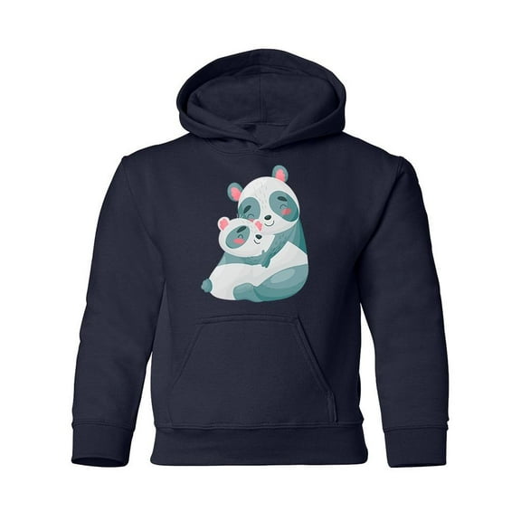 Panda Mom And Cub Hoodie Juniors -Image by Shutterstock, Small