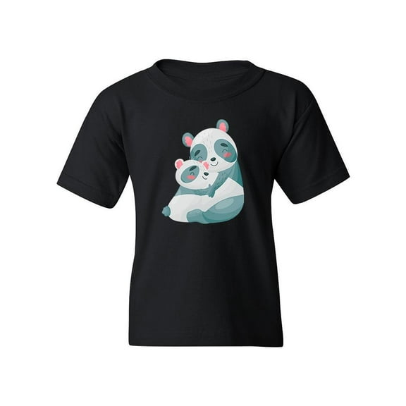 Panda Mom And Cub T-Shirt Juniors -Image by Shutterstock,  Large