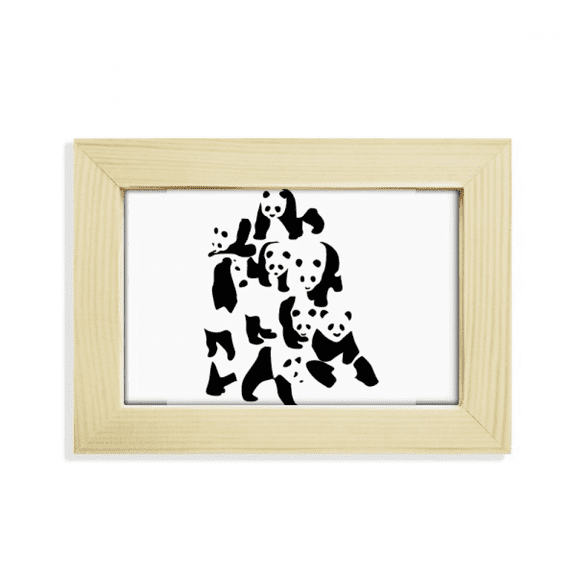 Panda Mountain Cluster Art Deco Fashion Desktop Decorate Photo Frame Picture Art Painting 5x7 inch
