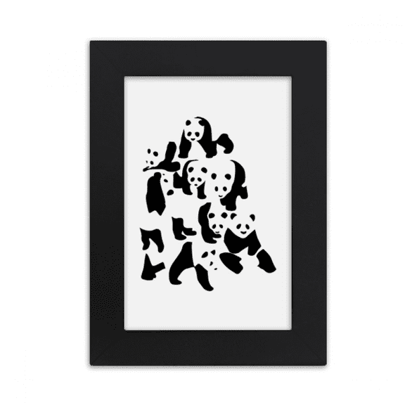 Panda Mountain Cluster Art Deco Fashion Desktop Photo Frame Picture Display Art Painting Exhibit