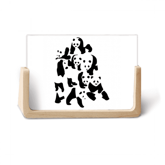 Panda Mountain Cluster Art Deco Fashion Photo Wooden Photo Frame Tabletop Display