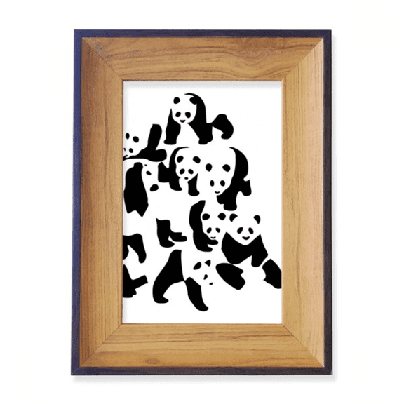 Panda Mountain Cluster Photo Frame Exhibition Display Art Desktop Painting