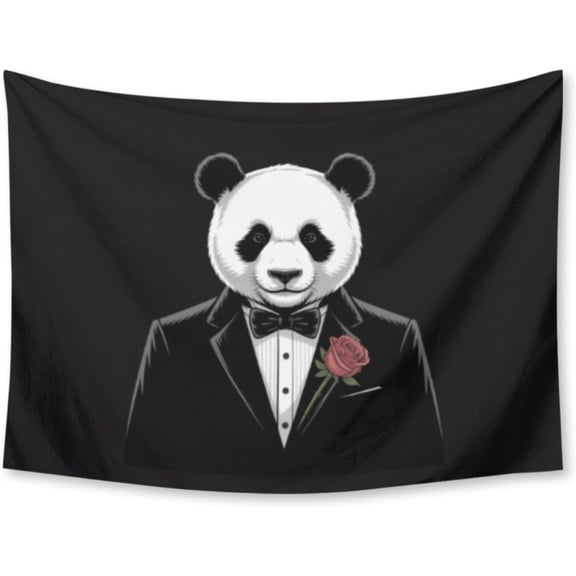 Panda Mr.Panda Tapestry for Bedroom Wall Hanging Decor for Dorm Living Room College, 30" X 40" Indoor Outdoor