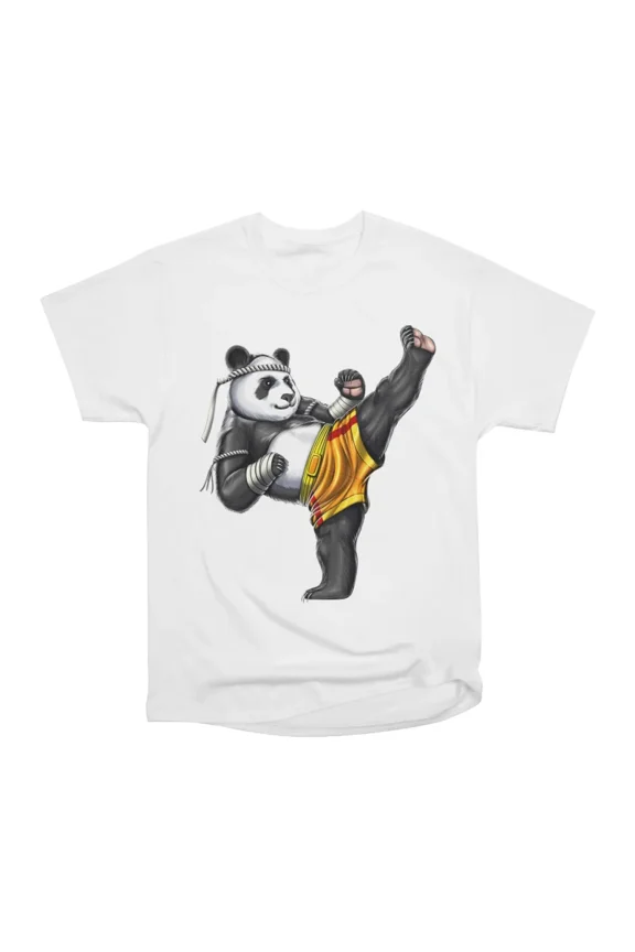 Panda Muay Thai Fighter T-Shirt Tee Gift For Him Merch For Her Apparel For Friend