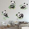 thumbnail image 1 of Panda Munching Bamboo Wall Decal, Cute Animal Wall Sticker, Removable Vinyl Decoration, Kids Room Nursery Decor, Realistic Panda Art, Easy To Apply Home Decor, 1 of 5