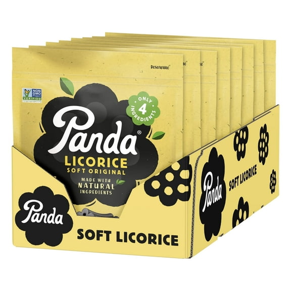 Panda Natural Soft Original Licorice, 8 Pack, 200 G - 7 OZ