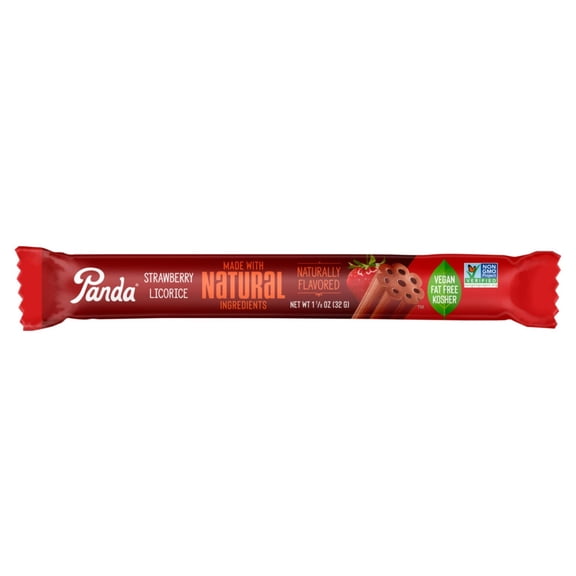 Panda Natural Soft Strawberry Licorice 1.1 oz (Pack of 10)