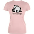 thumbnail image 1 of Panda Need Sleep Juniors Soft T Shirt Blush Pink MD, 1 of 1