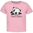 thumbnail image 1 of Panda Need Sleep Toddler T Shirt Light Pink 2T, 1 of 1