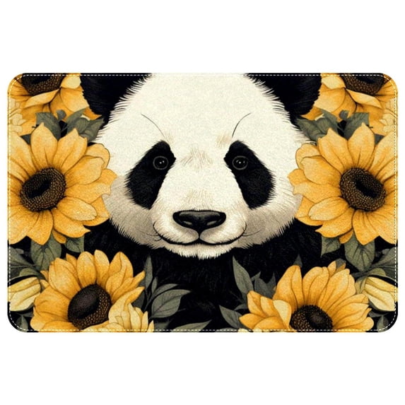 Panda Non-Slip Machine Washable Polyester Kitchen Mat Indoor Rug Kitchen Rug