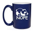 thumbnail image 1 of Panda Nope Funny Ceramic Coffee Mug Tea Cup Gift (15oz Blue), 1 of 1