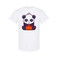 thumbnail image 1 of Panda Opens The Package T-Shirt Men -Image by Shutterstock, Male Medium, 1 of 2