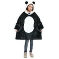 thumbnail image 1 of Catalonia Panda Blanket Hoodie Sweatshirt for Kids,  Oversized Wearable Sherpa Pullover for 7-16 yr Teens Youth, Gift Idea, 1 of 7
