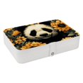 thumbnail image 1 of Panda PU Leather Necklace Holder with Removable Compartment and Portable Jewelry Stand Earring Holder Jewelry Box, 1 of 6