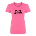 thumbnail image 1 of Panda Peeps Out Shaped T-Shirt Women -Image by Shutterstock, Female Large, 1 of 2