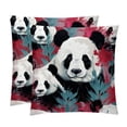 thumbnail image 1 of Panda Pillow Covers Set with Unique Patterns - 16x16, 18x18, 20x20 Inches - Set of 2 Elegant Pillow Inserts, Throw Pillows Covers for Home for Any Occasion, 1 of 6