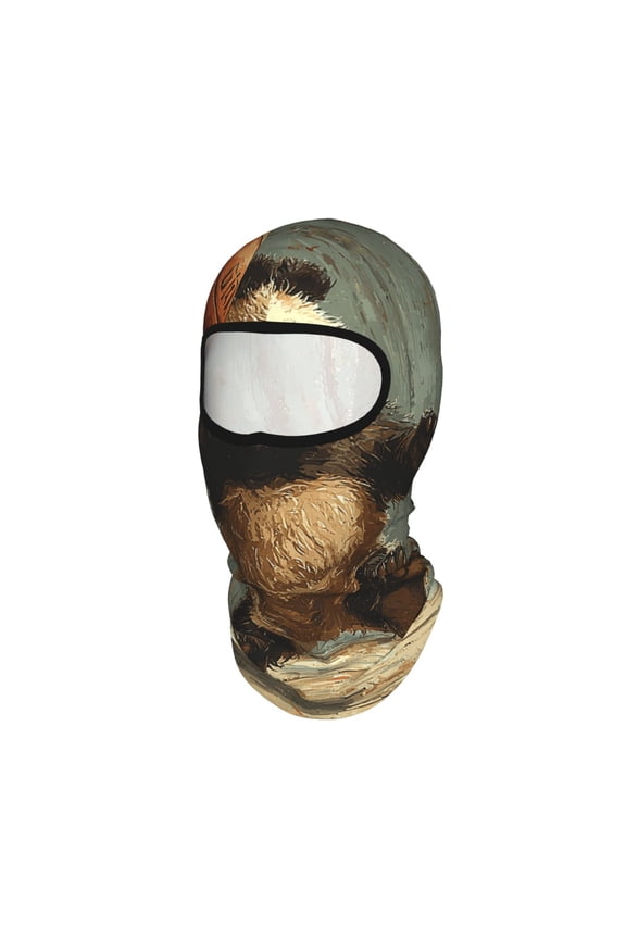 Panda Playing Basketball Funny Unisex Balaclava Ski Mask Full Face Cover for Cold Weather & UV Protection, Breathable Cooling Helmet Liner