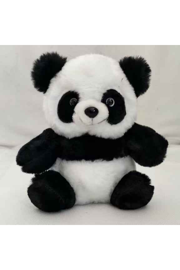 Panda Plush Pillow - Soft Stress Relief Companion, Skin-Friendly Fabric for Cuddling & Home Decor, PP Cotton Filled (25cm)
