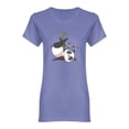 thumbnail image 1 of Panda Pole Dancer Shaped T-Shirt Women -Image by Shutterstock, Female Small, 1 of 2