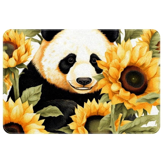 Panda Polyester Chair Mat Non-Slip Machine Washable Indoor Carpet Rug