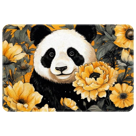 Panda Polyester Non-Slip Indoor Mat Door Rugs Game Mat - Machine Washable